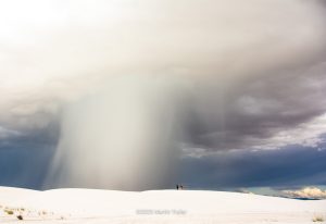 desert squall in White Sands New Mexico