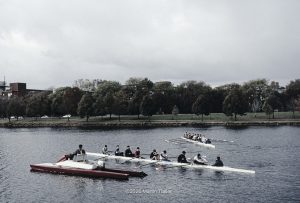 sculls on the Charles River in Boston