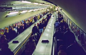 escalator for the London Tube